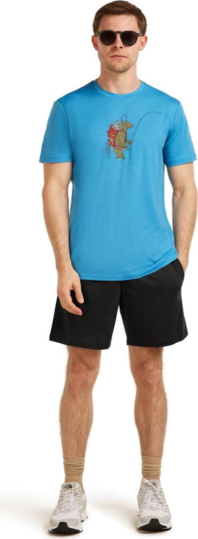 Icebreaker Men's Merino 150 Tech Lite Ss Tee Bear Catch Arctic Icebreaker
