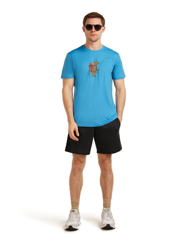 Icebreaker Men Merino 150 Tech Lite Ss Tee Bear Catch Arctic Icebreaker