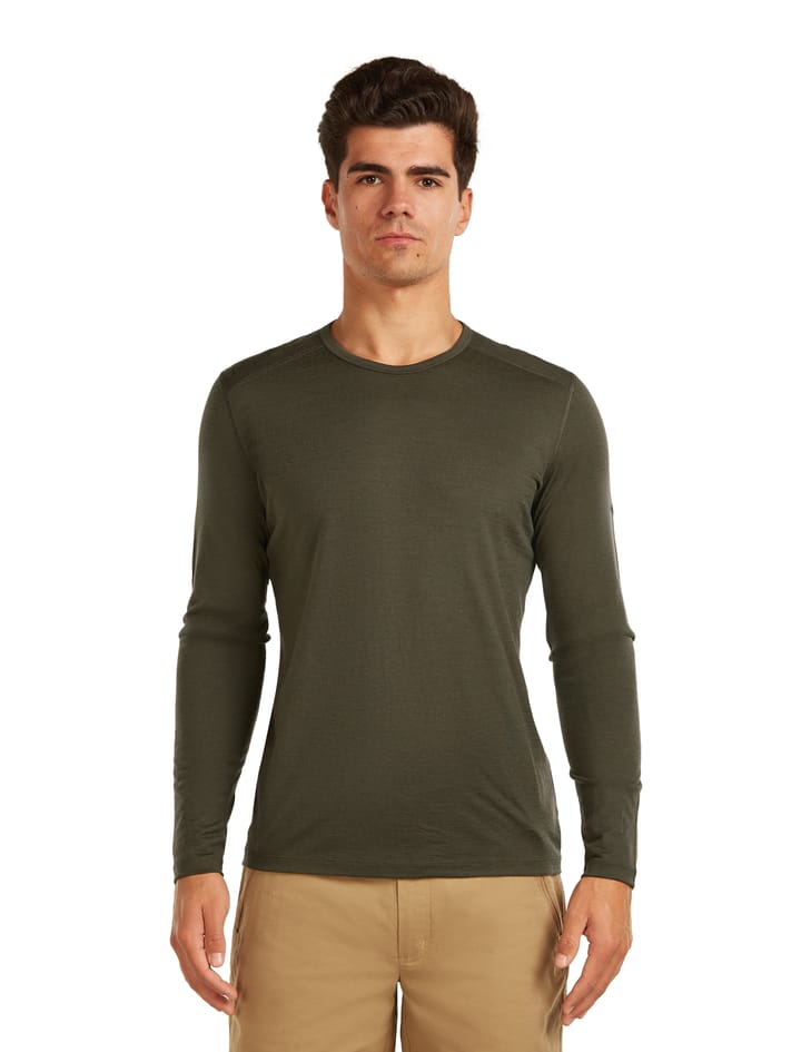 Men's 200 Oasis Long Sleeve Crewe Dk Loden Icebreaker