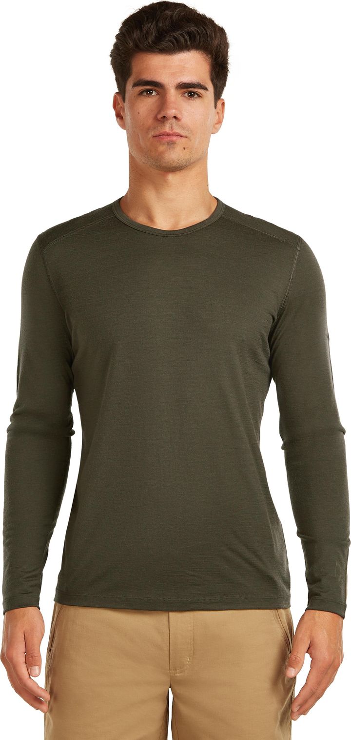 Icebreaker Men's 200 Oasis Long Sleeve Crewe Dk Loden Icebreaker