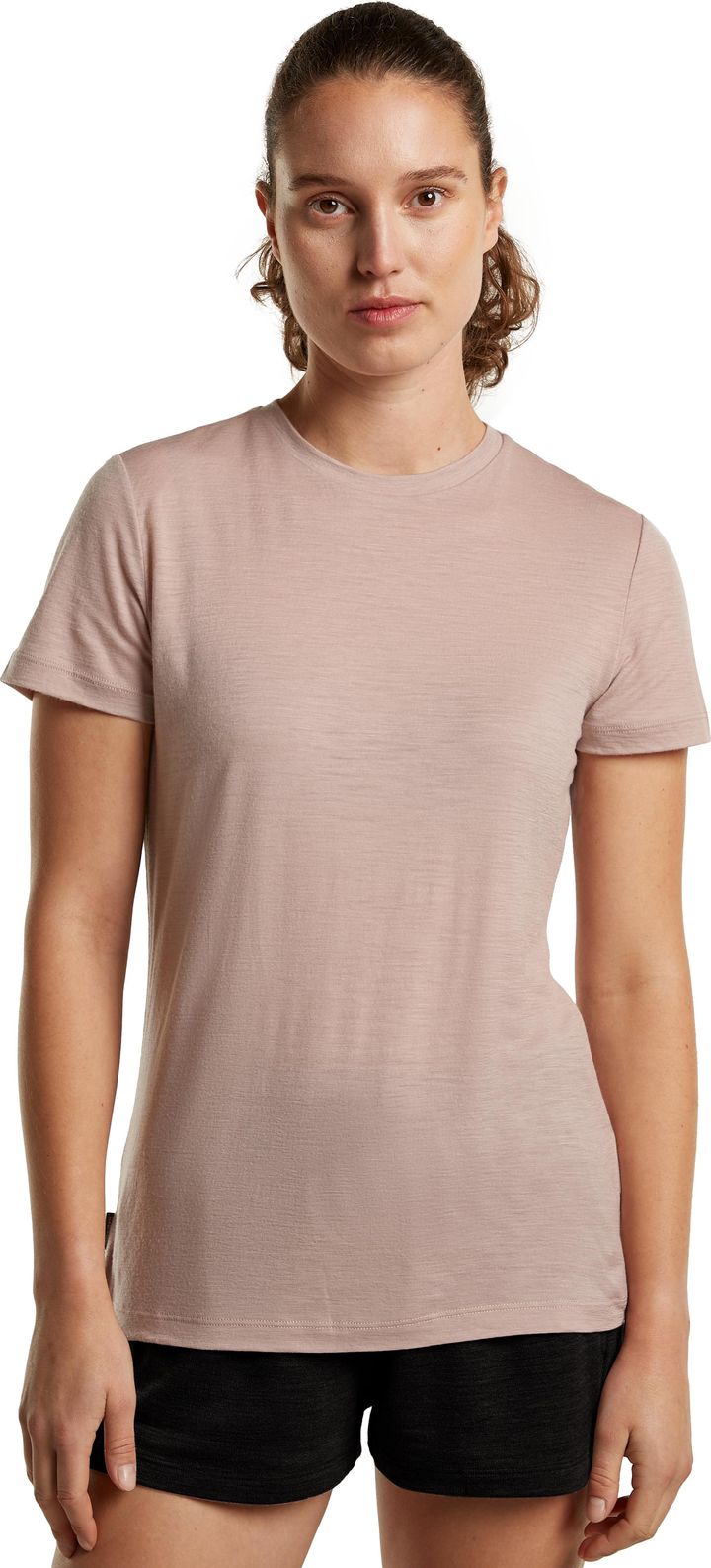 Icebreaker Women's Merino 150 Tech Lite III Short Sleeve Tee Pink Quartz Icebreaker