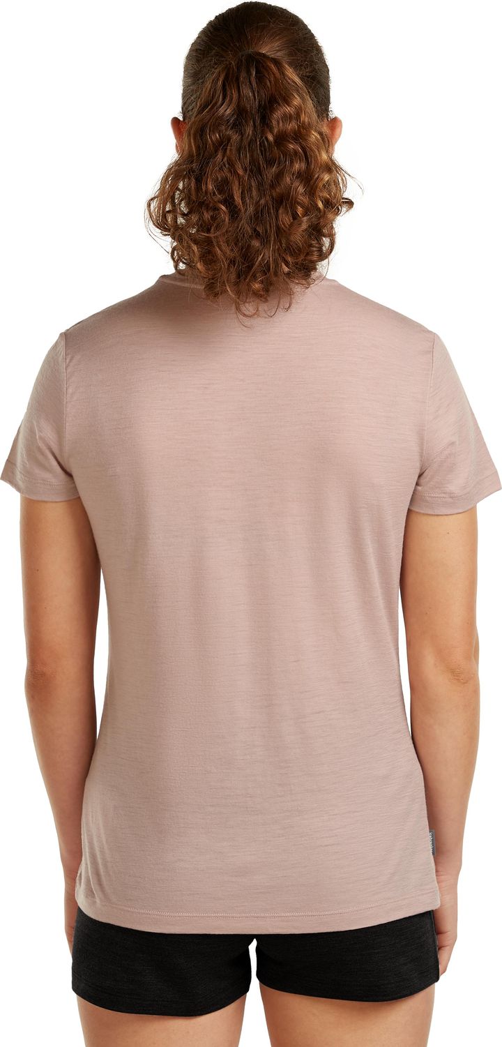 Icebreaker Women's Merino 150 Tech Lite III Short Sleeve Tee Pink Quartz Icebreaker