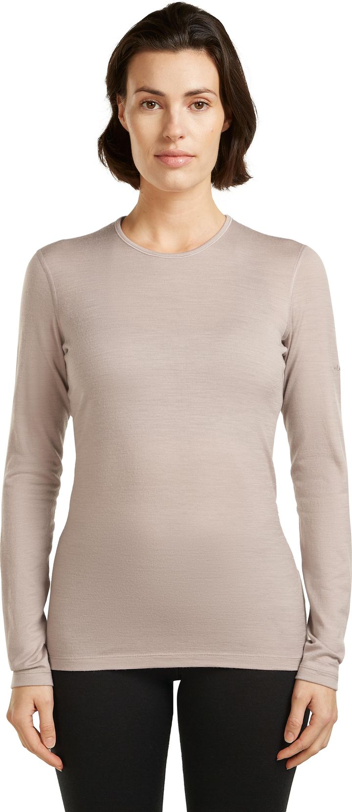 Icebreaker Women's 200 Oasis Long Sleeve Crewe Pink Quartz Icebreaker