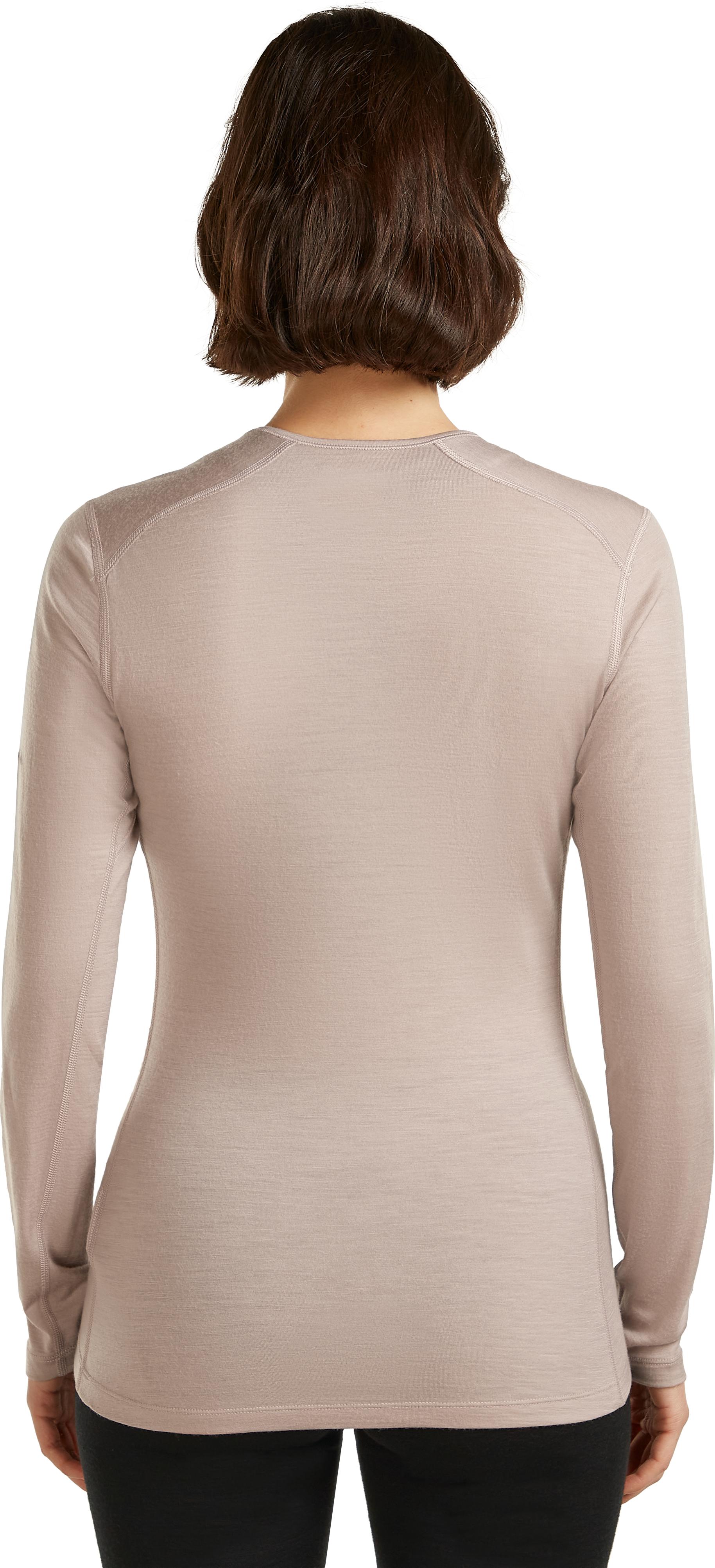 Icebreaker Women's 200 Oasis Long Sleeve Crewe Pink Quartz