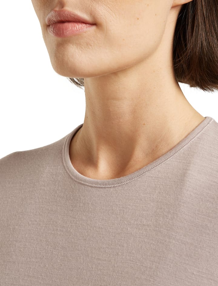 Icebreaker Women's 200 Oasis Long Sleeve Crewe Pink Quartz Icebreaker