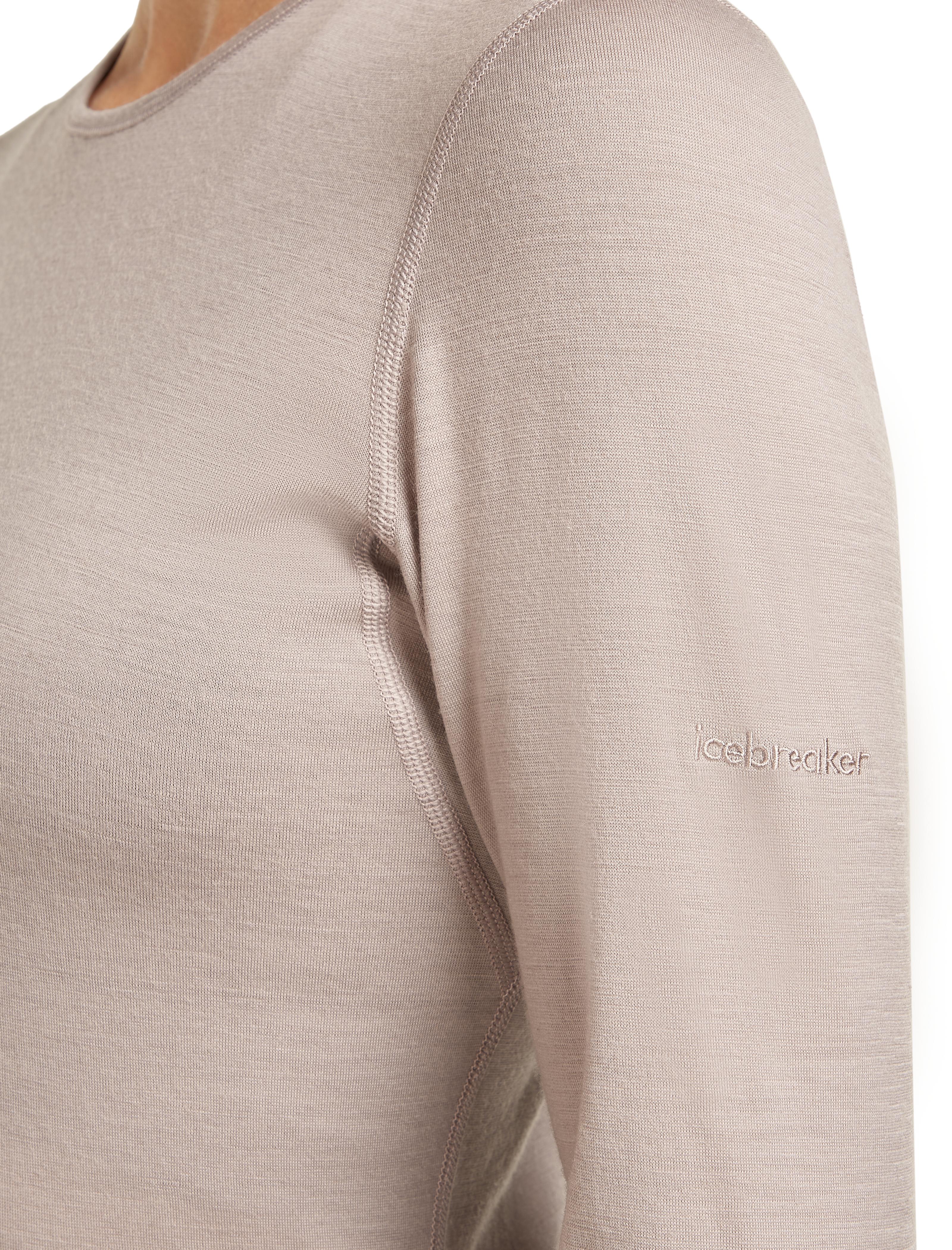 Icebreaker Women's 200 Oasis Long Sleeve Crewe Pink Quartz