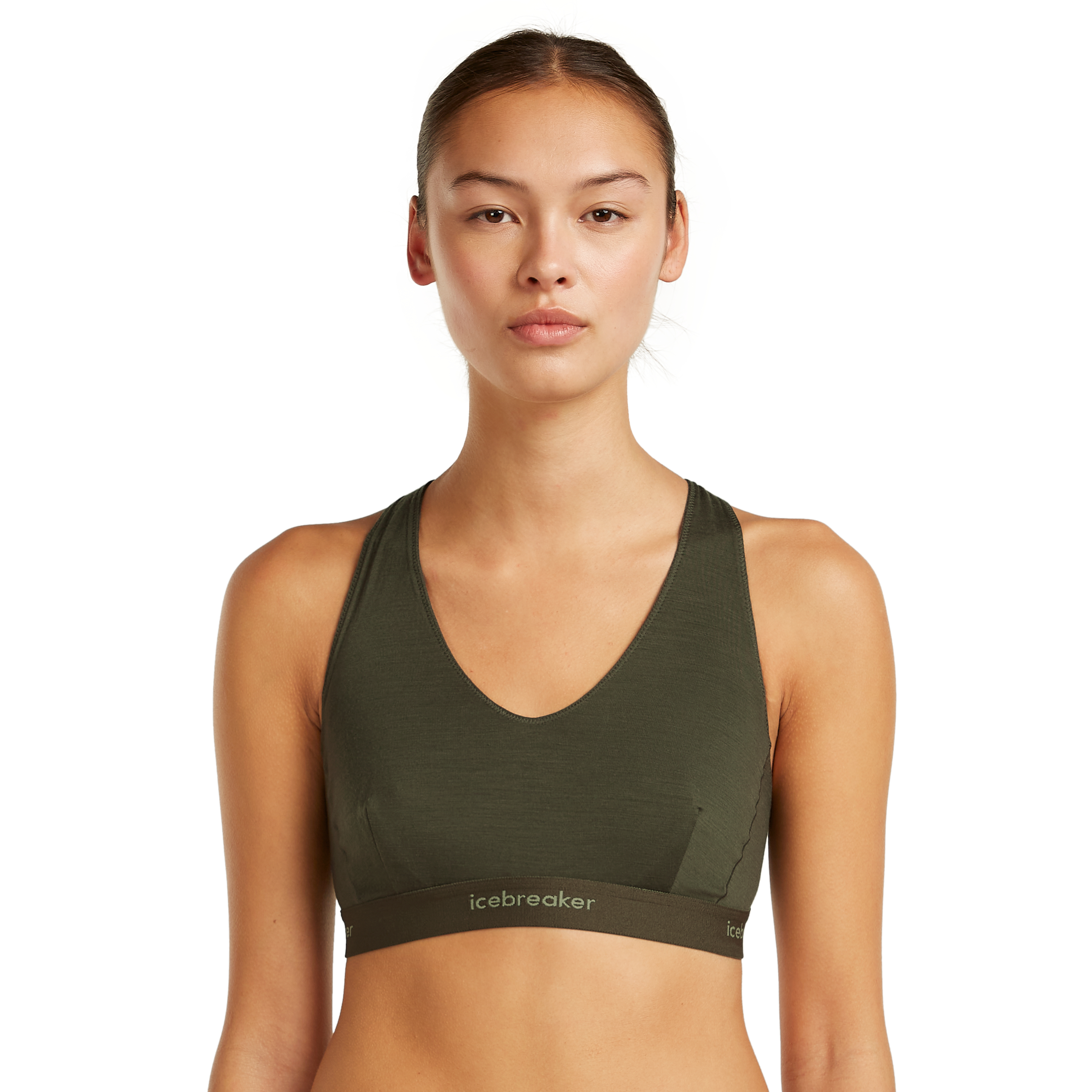 Icebreaker Women's Merino 125 Cool-Lite Sprite Racerback Bra Dk Loden Undertøy L