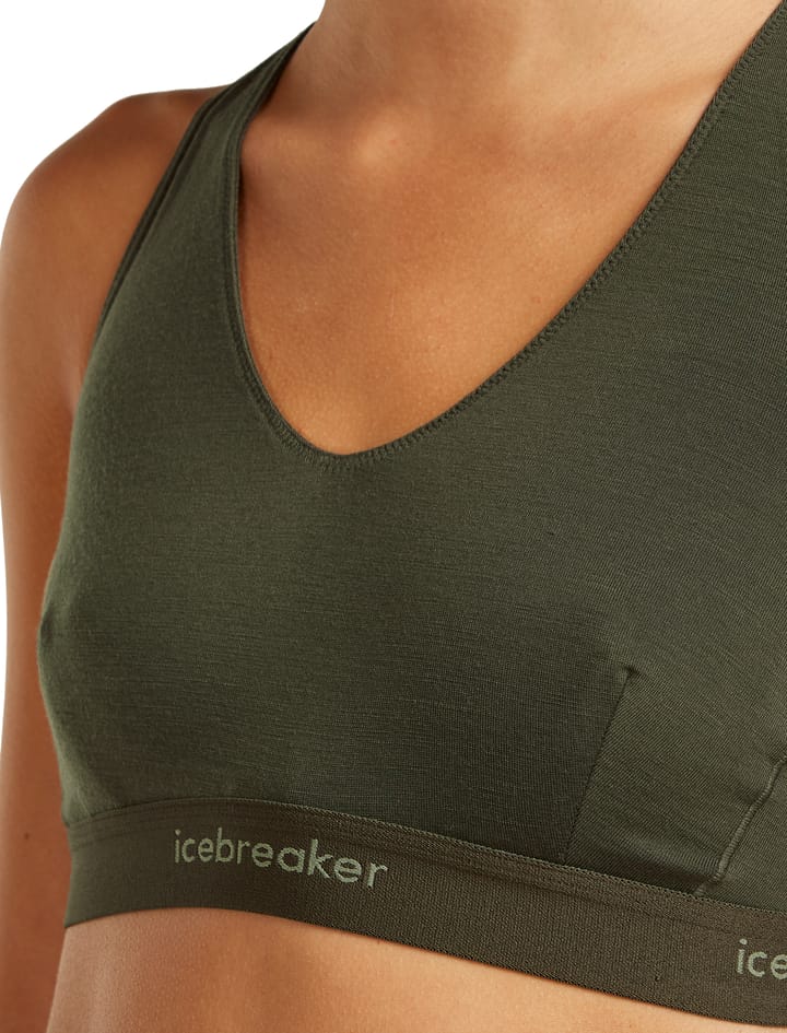 Icebreaker Women's Merino 125 Cool-Lite Sprite Racerback Bra Dk Loden Icebreaker