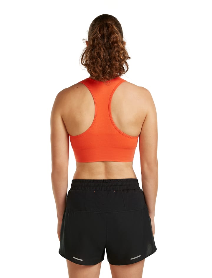 Icebreaker Women's Merino Blend 260 Zoneknit Seamless Bra Fervid Icebreaker