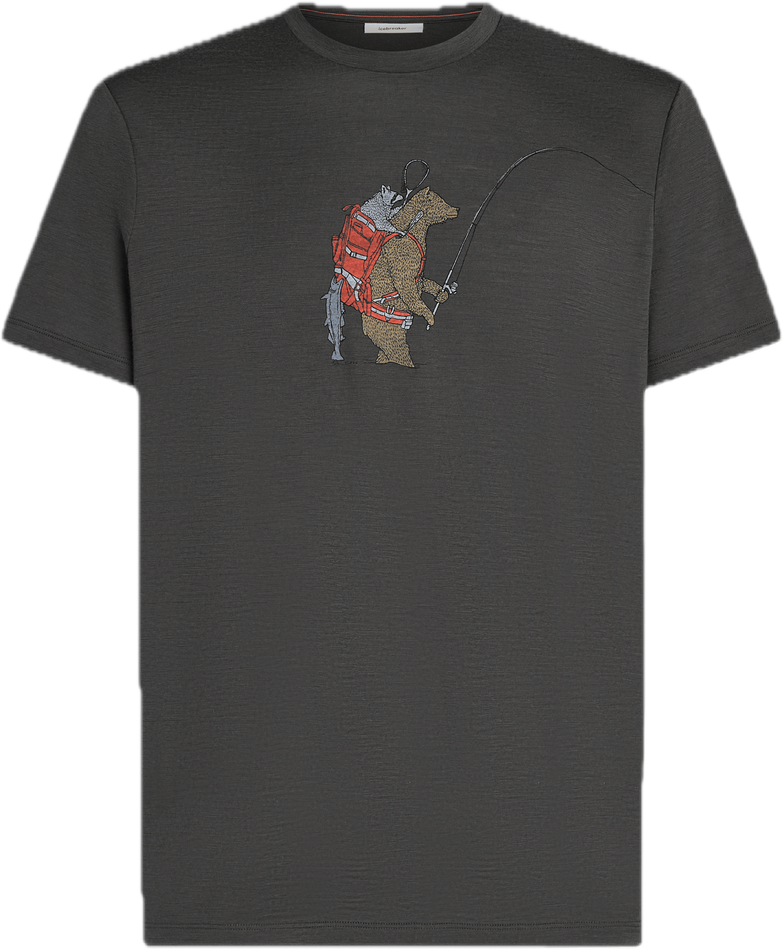 Icebreaker M Mer 150 Tech Lite Ss Tee Bear Catch Abyss