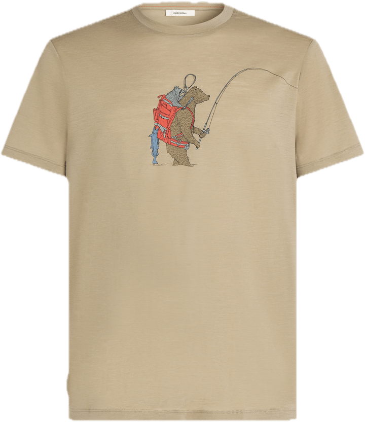 Icebreaker M Mer 150 Tech Lite Ss Tee Bear Catch Dk Loden Icebreaker