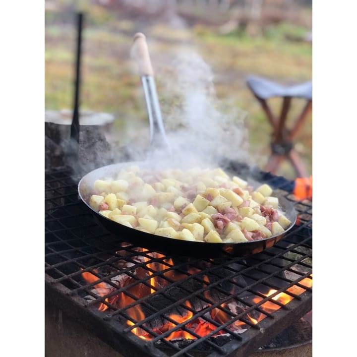 Stabilotherm Camping Frying Pan Folding Handle Steel Stabilotherm