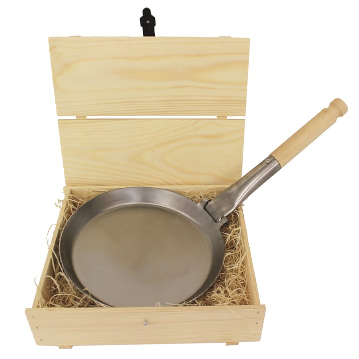 Stabilotherm Camping Frying Pan Folding Handle Steel/Wood Stabilotherm