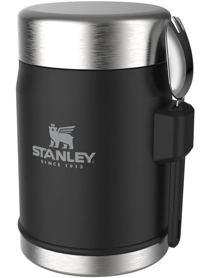 Stanley The Legendary Food Jar + Spork Matte Black Stanley Stanley The Legendary Food Jar + Spork Matte Black Stanley