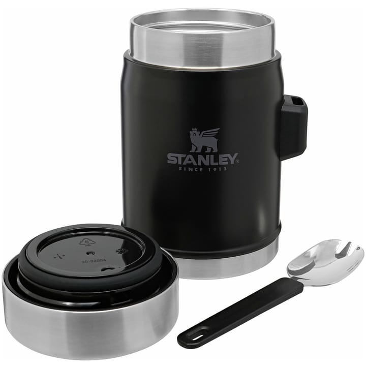 Stanley The Legendary Food Jar + Spork Matte Black Stanley Stanley The Legendary Food Jar + Spork Matte Black Stanley