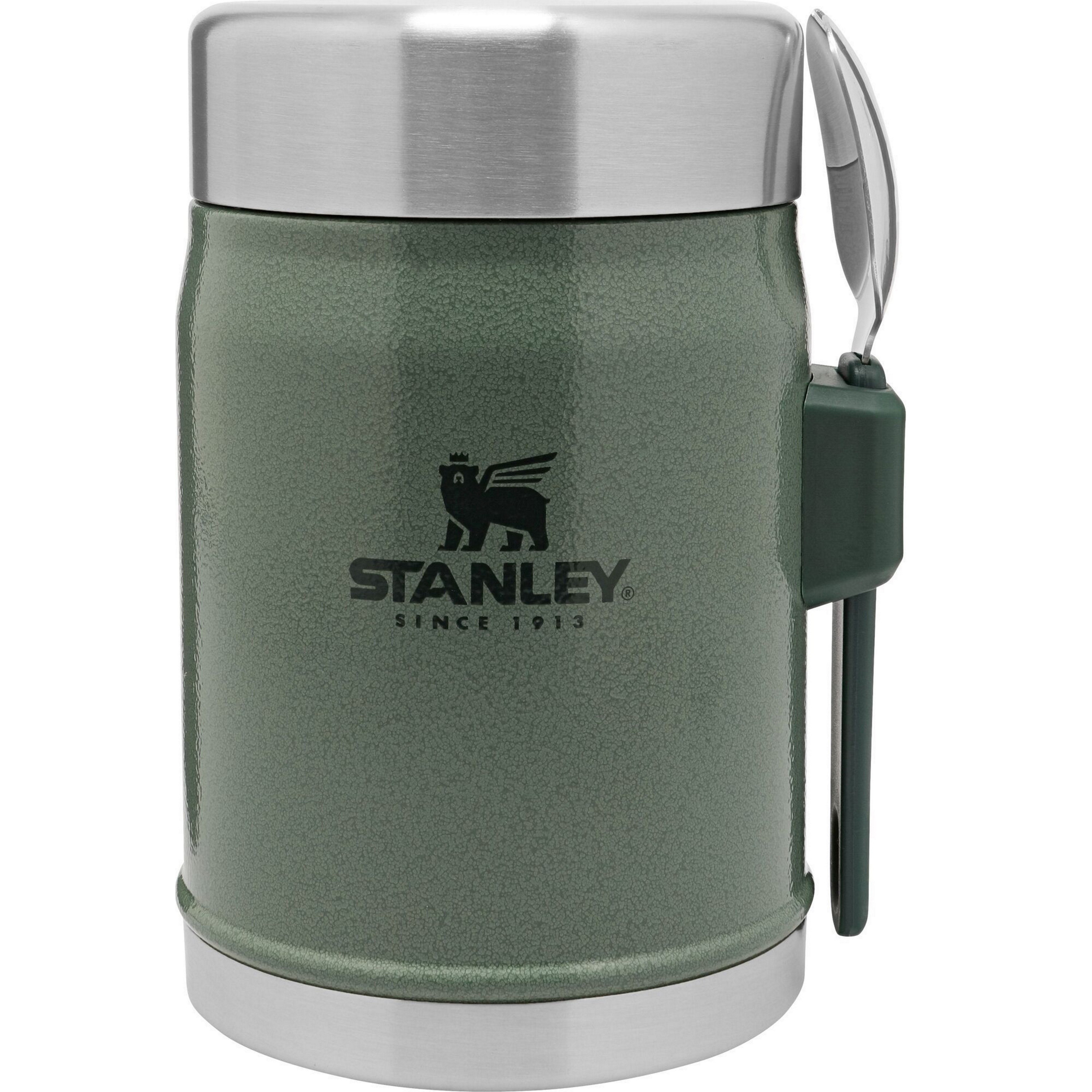 Stanley Classic Mattermos Med Skje - 0.4 Liter Hammertone Green 0.4L