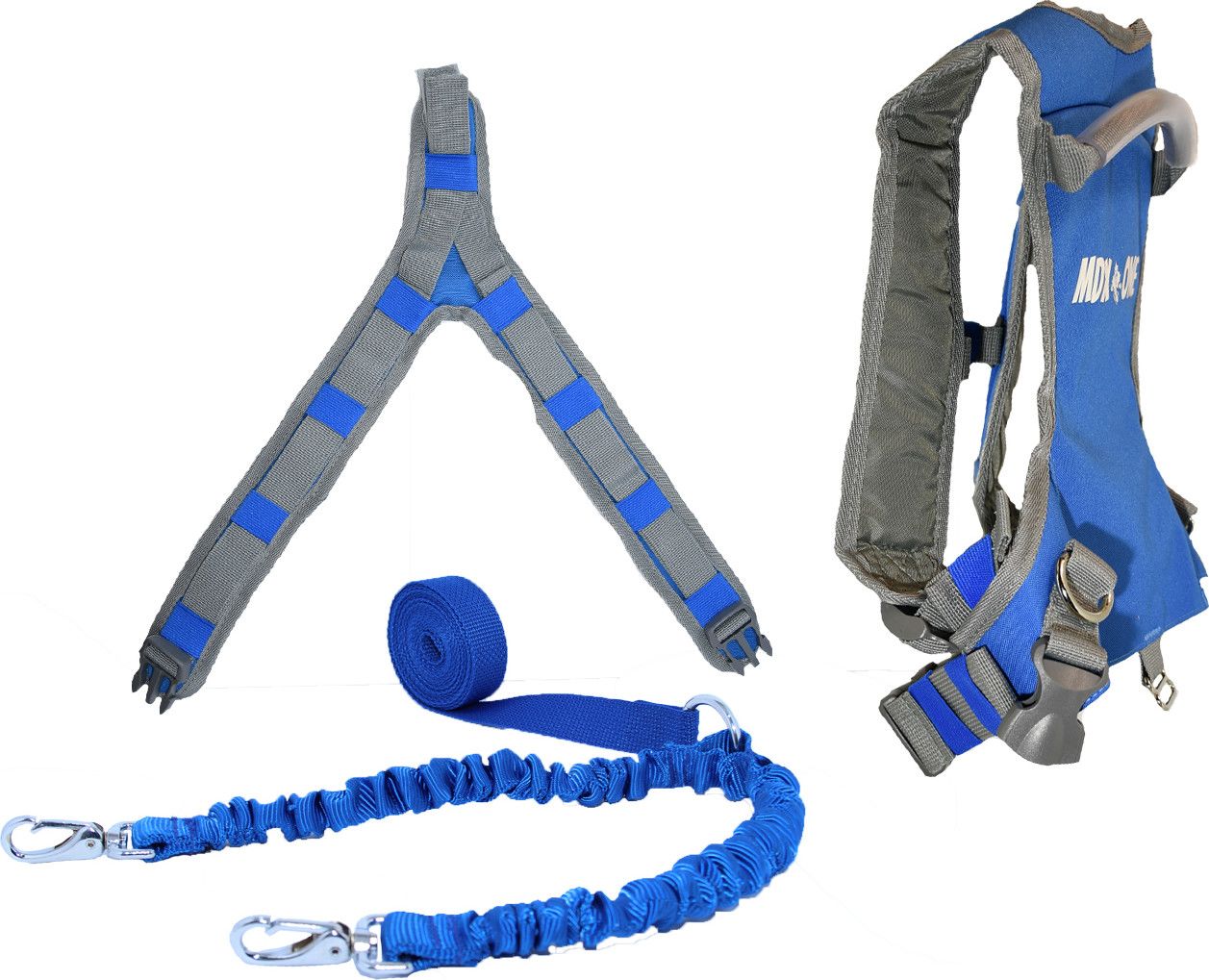 MDXone The Static Ski Harness Blue