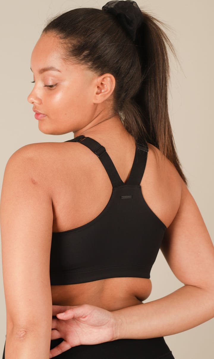 Front Zip Sports Bra Black StayInPlace