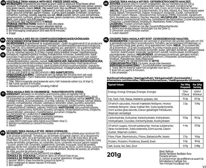 Summit to Eat Vegetable Tikka With Rice - Big Pack Nocolor Summit to Eat