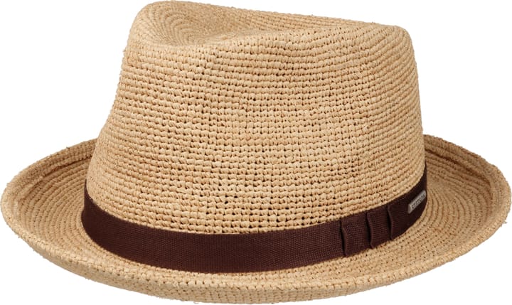 Stetson Fedora Raffia Crochet Beige Stetson