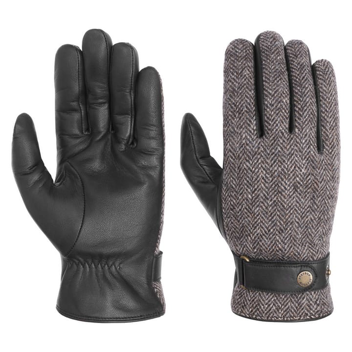 Woolrich Leather Gloves Black Stetson