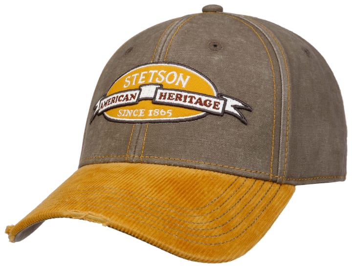 Stetson Men's Baseball Cap Vintage Distressed Olive/Yellow Stetson