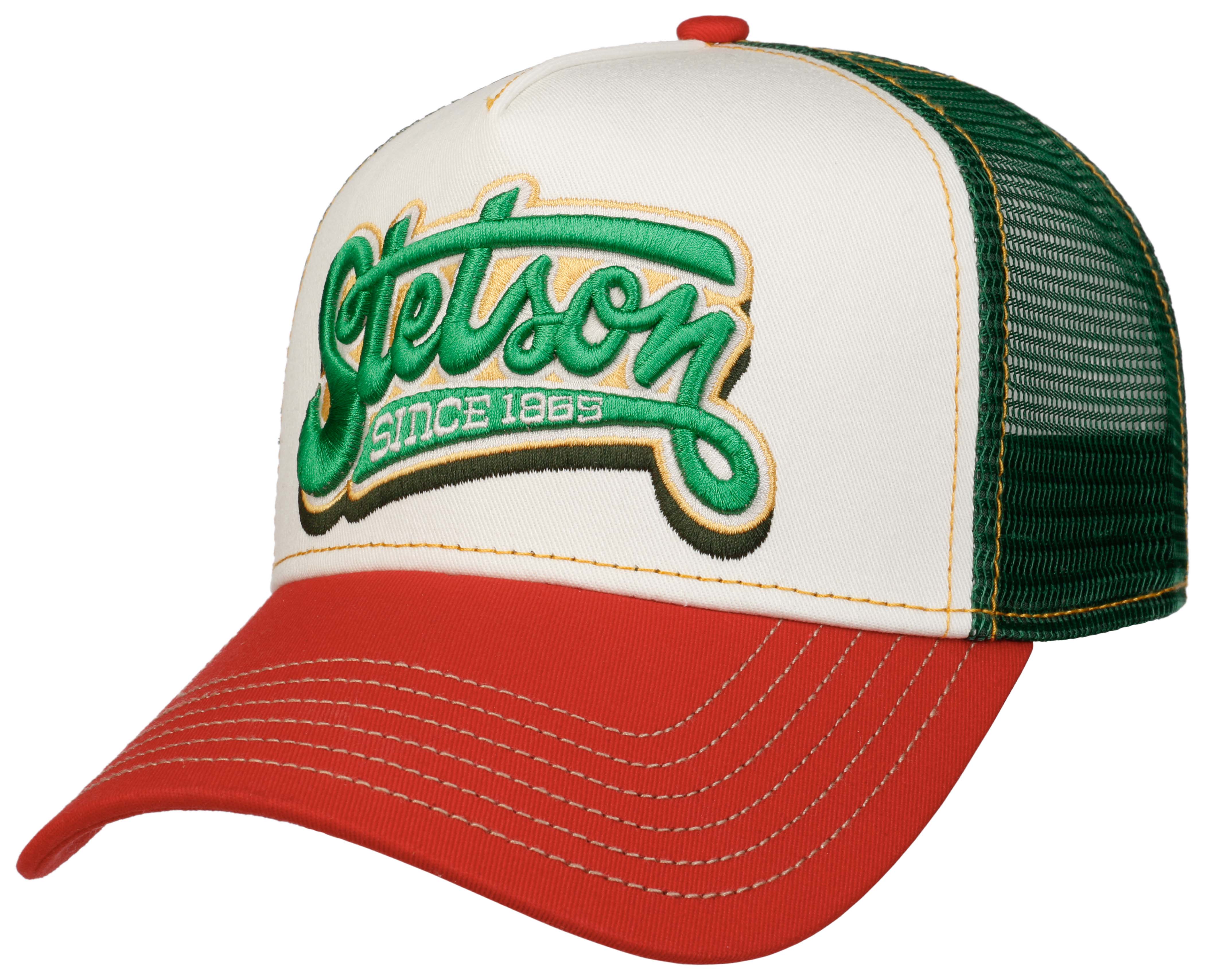 Stetson Stetson Men's Trucker Cap Lettering Red/Offwhite OneSize, Red/Offwhite