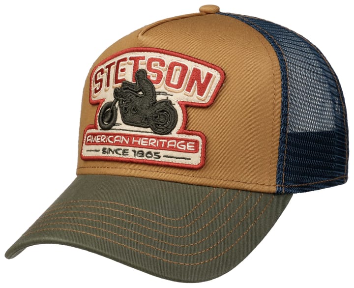 Stetson Men's Trucker Cap Motorcycle Green/Beige Stetson