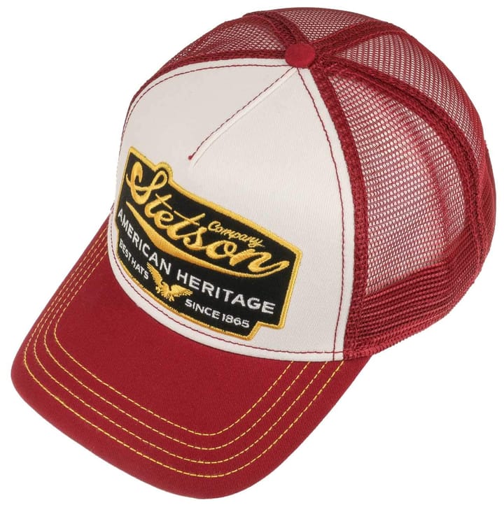 Stetson Trucker Cap American Heritage Wine Red/White Stetson