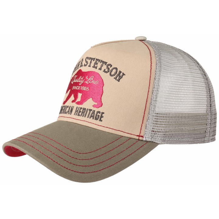 Stetson Men's Trucker Cap Bear Beige/Olive Stetson Stetson Men's Trucker Cap Bear Beige/Olive Stetson