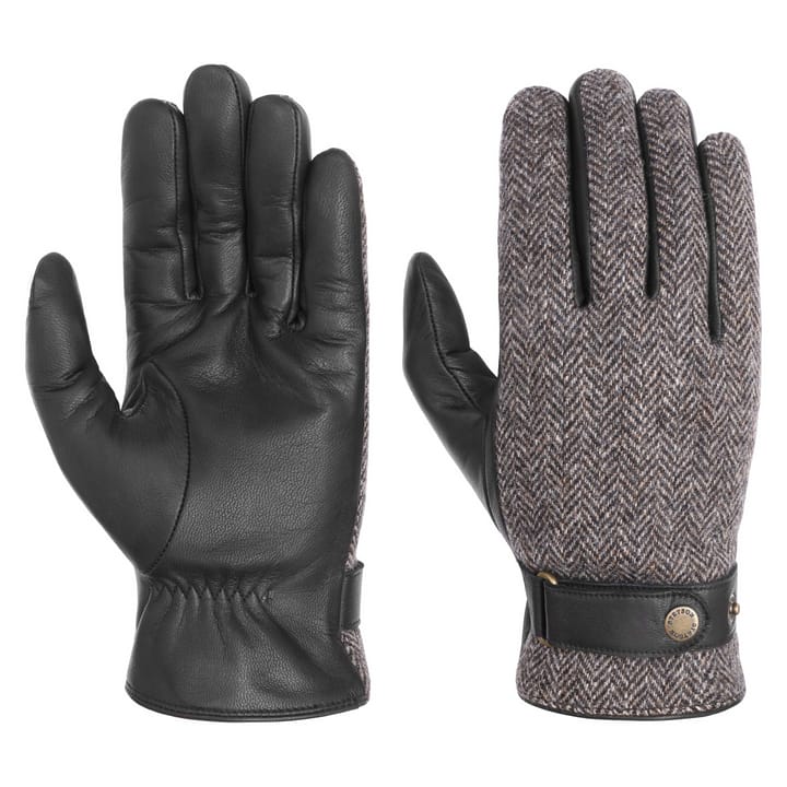 Stetson Woolrich Leather Gloves Black Stetson