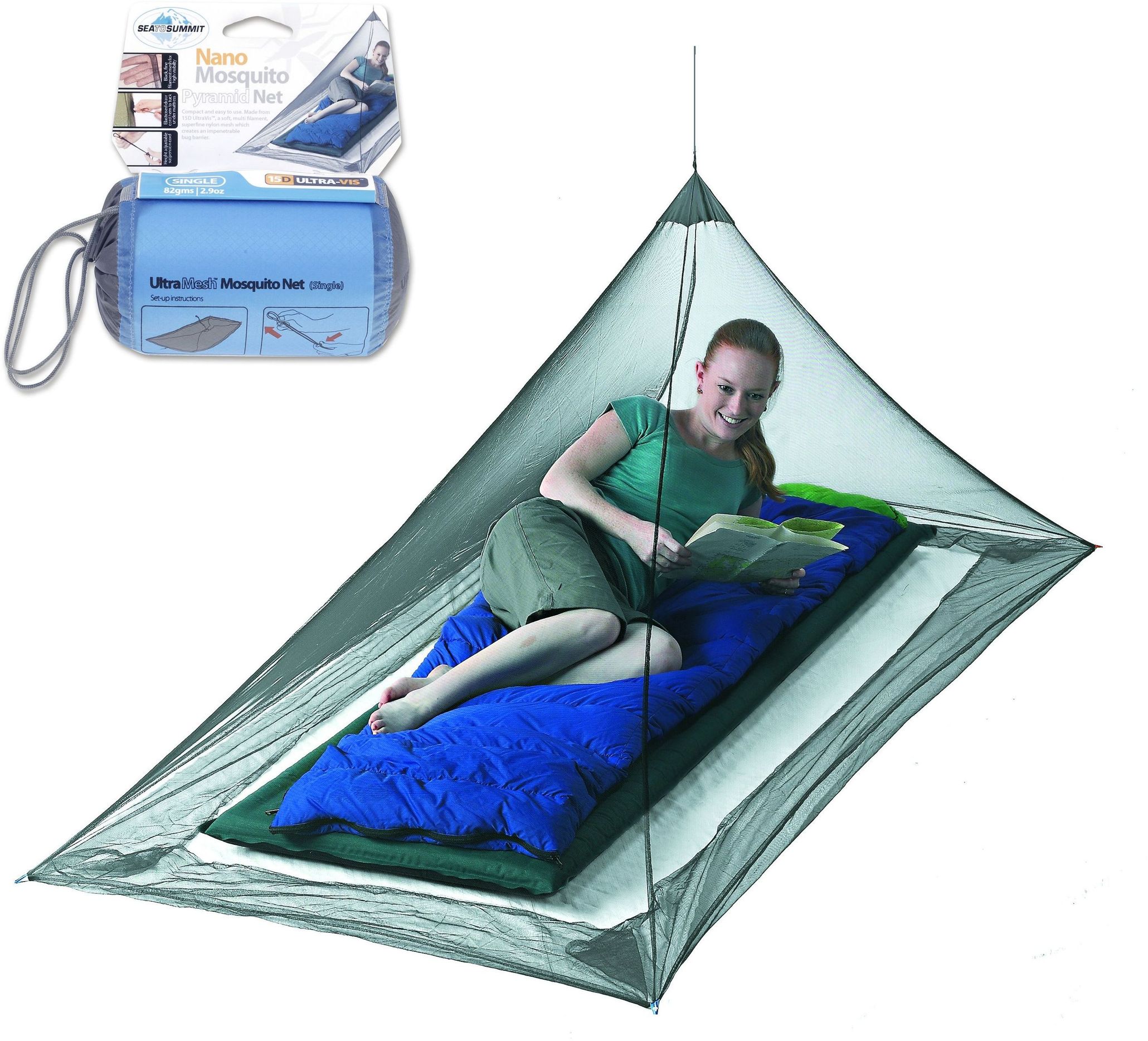 Sea To Summit Nano Mosquito Net Single Grey | Buy Sea To Summit