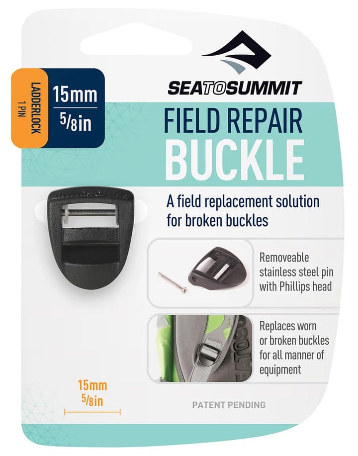 Sea To Summit Field Repair Buckle Ladderlock 1 Pin Black Sea To Summit