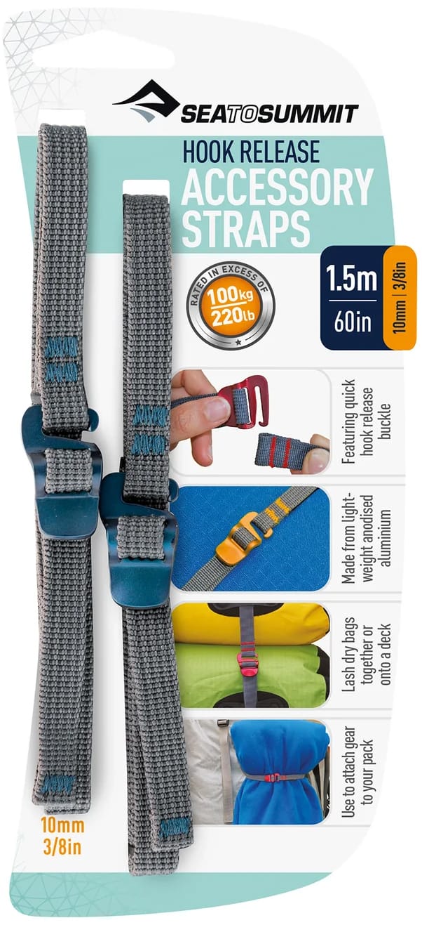 Sea To Summit Hook Release Accessory Strap 1,5m 10mm Blue Sea To Summit