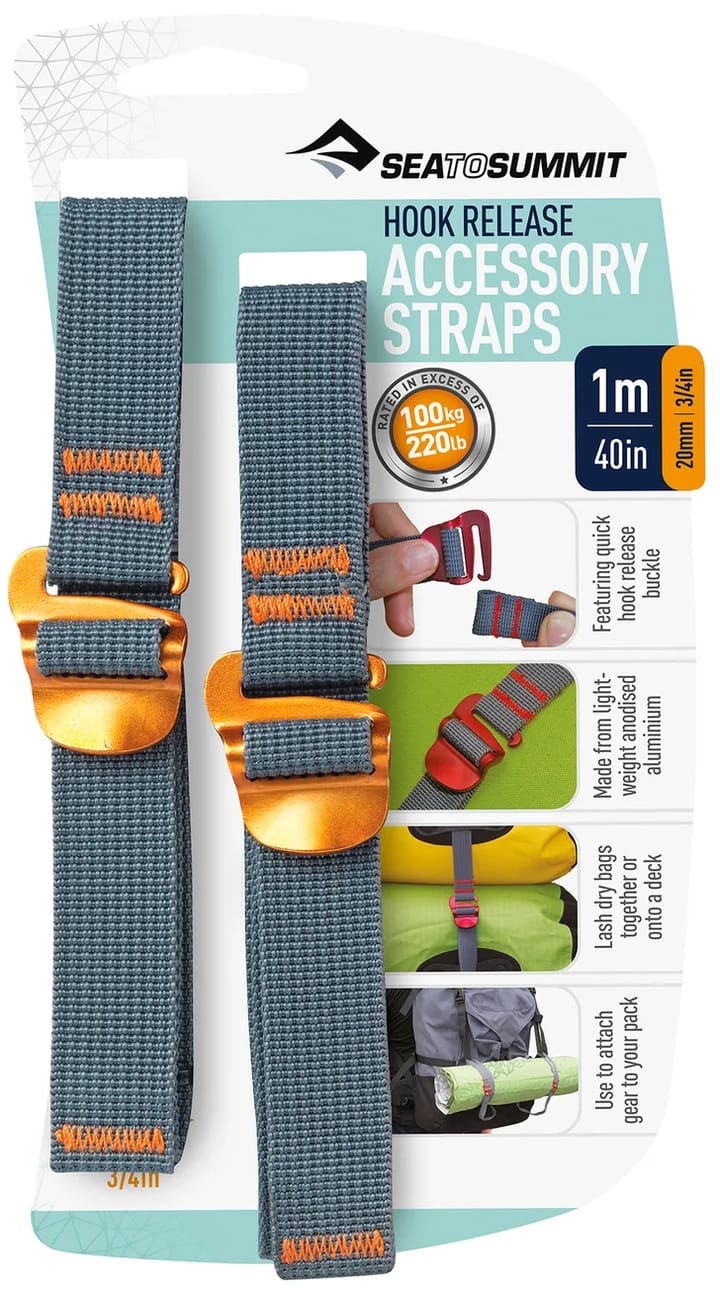 Sea To Summit TIEDOWN HOOK STRAP 20MM Yellow Sea To Summit