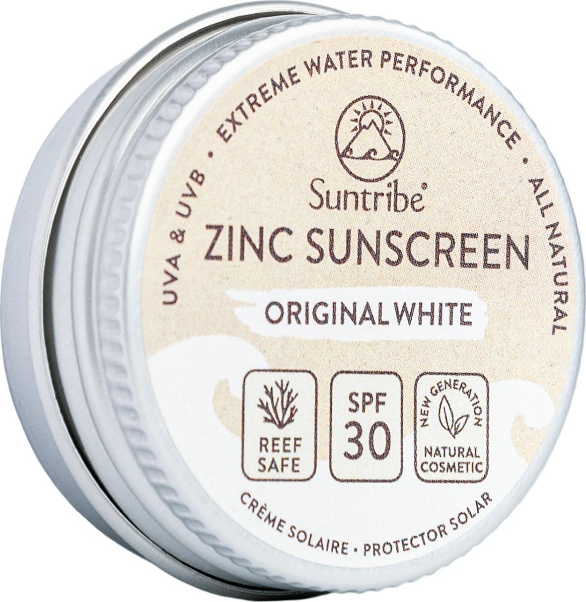 Mini Natural Mineral Face and Sport Zinc Sunscreen SPF 30 Original White
