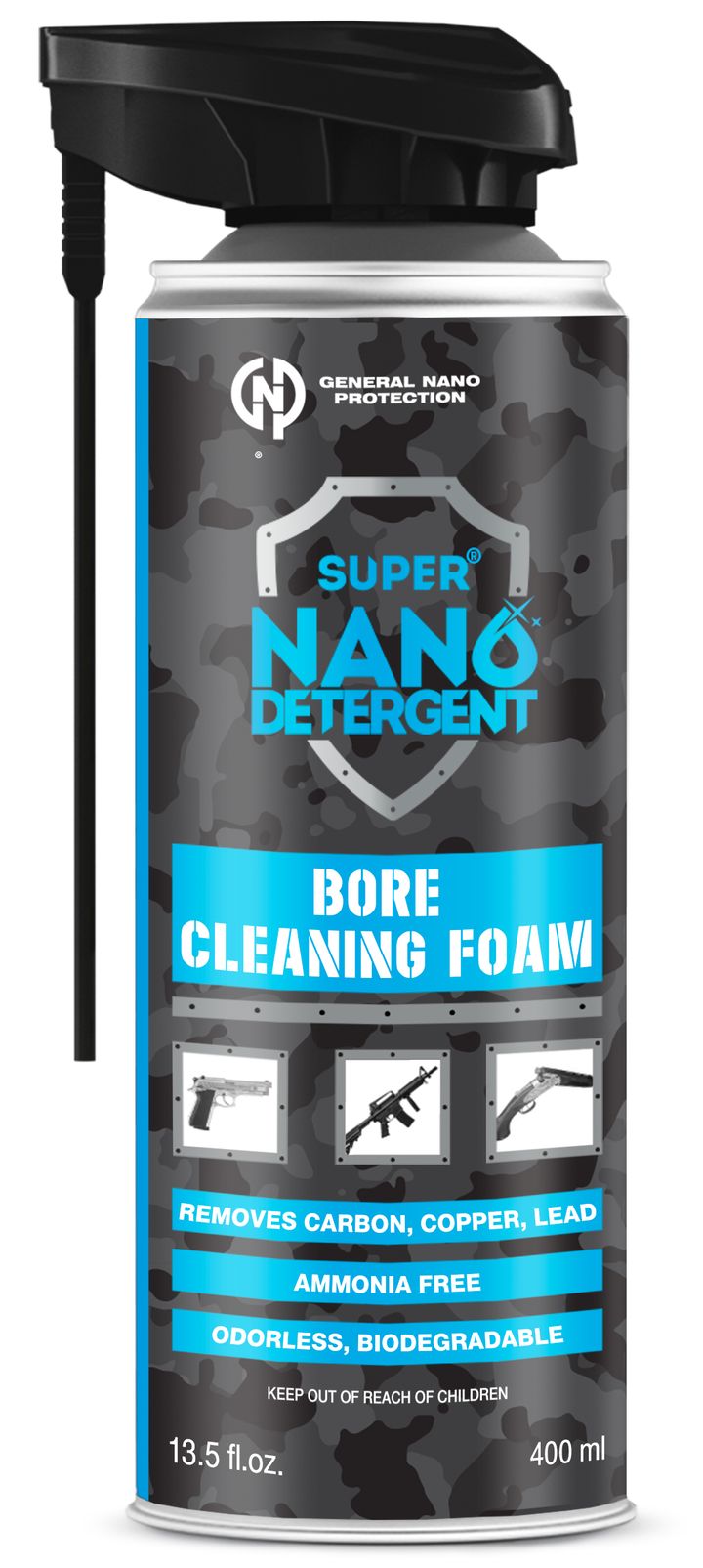 General Nano Protection Super Nano Bore Cleaning Foam 200ml Kobber, Karbon Og Bly Fjerner General Nano Protection General Nano Protection Super Nano Bore Cleaning Foam 200ml Kobber, Karbon Og Bly Fjerner General Nano Protection