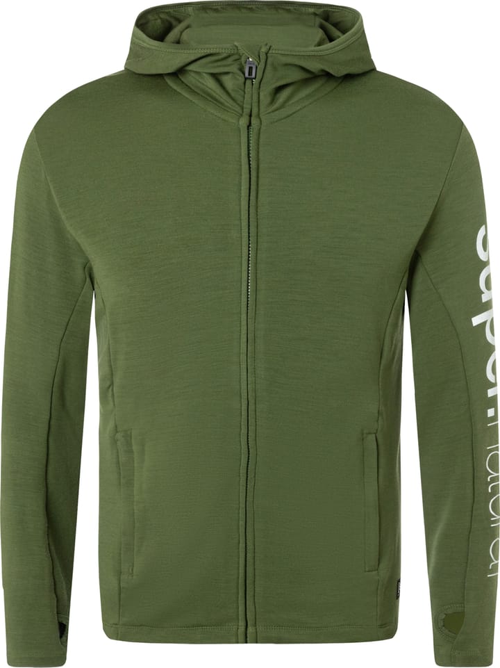 super.natural Men's Alpine Hooded Jacket Rifle Green super.natural