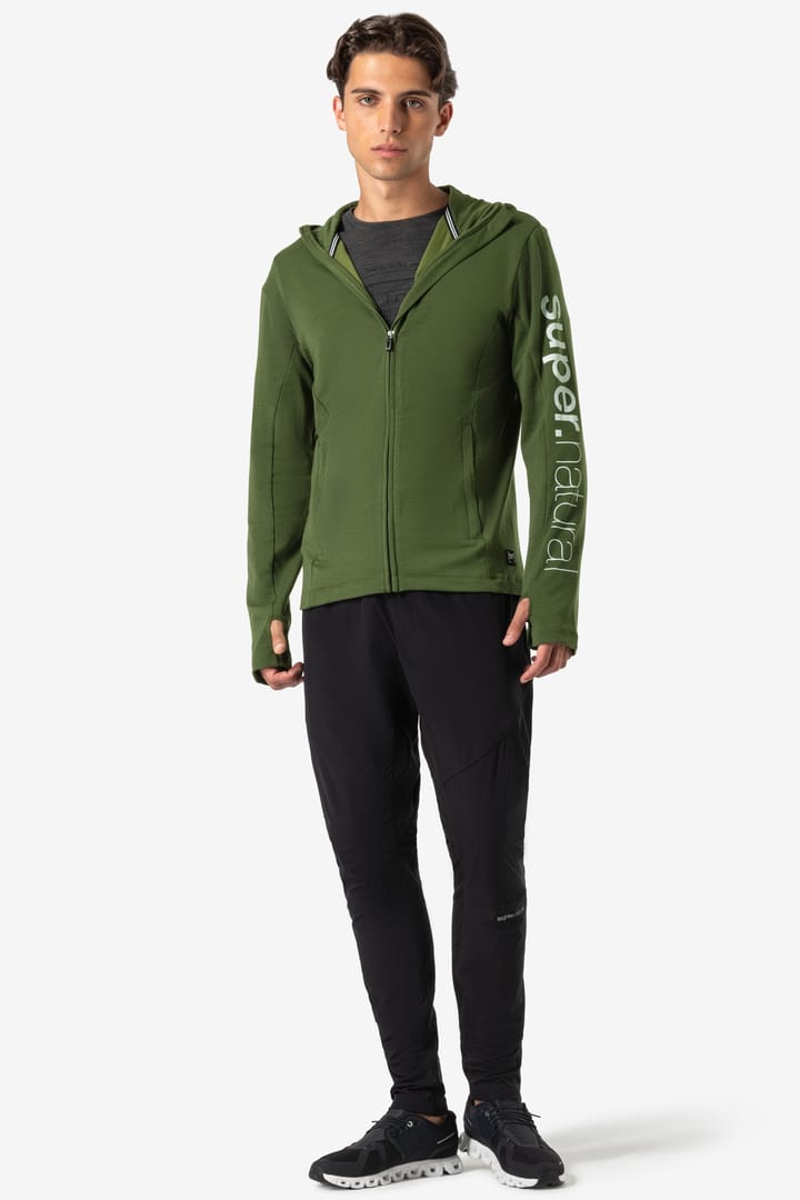 super.natural Men's Alpine Hooded Jacket Rifle Green super.natural super.natural Men's Alpine Hooded Jacket Rifle Green super.natural