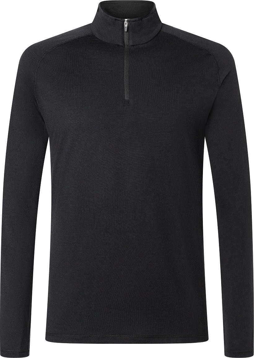 super.natural Men's Arctic230 Zip 1/4 Jet Black