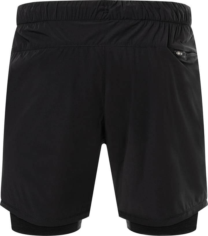 super.natural Men's Double Layer Shorts Jet Black super.natural