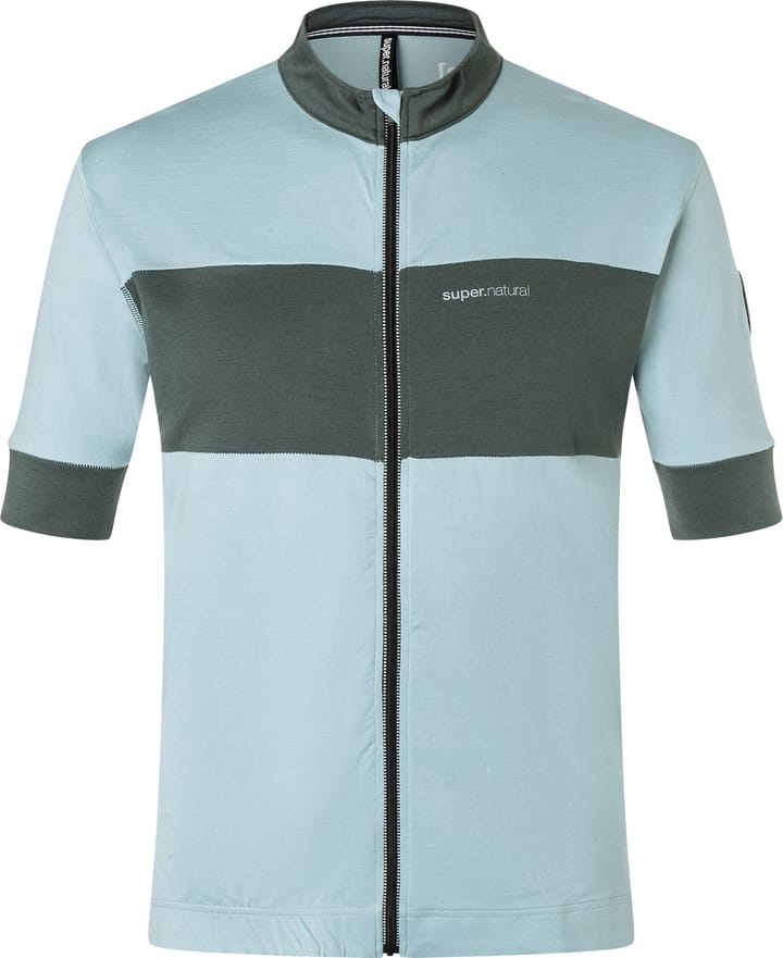 super.natural Men's Gravier Jersey  Cloud Blue/Urban Chic super.natural