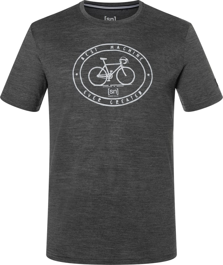 super.natural Men's La Maquina Tee Pirate Grey Melange/Vapor Grey super.natural