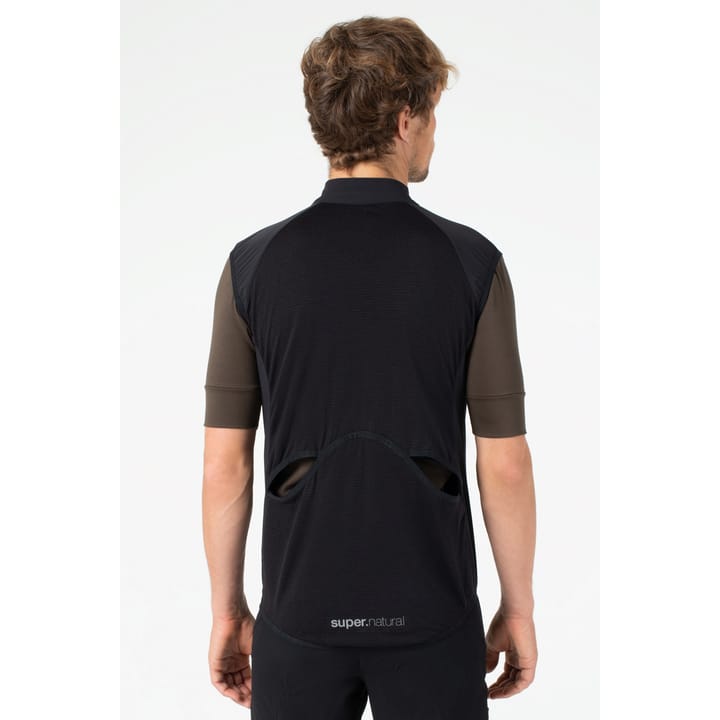 super.natural Men's Unstoppable Gilet Jet Black super.natural