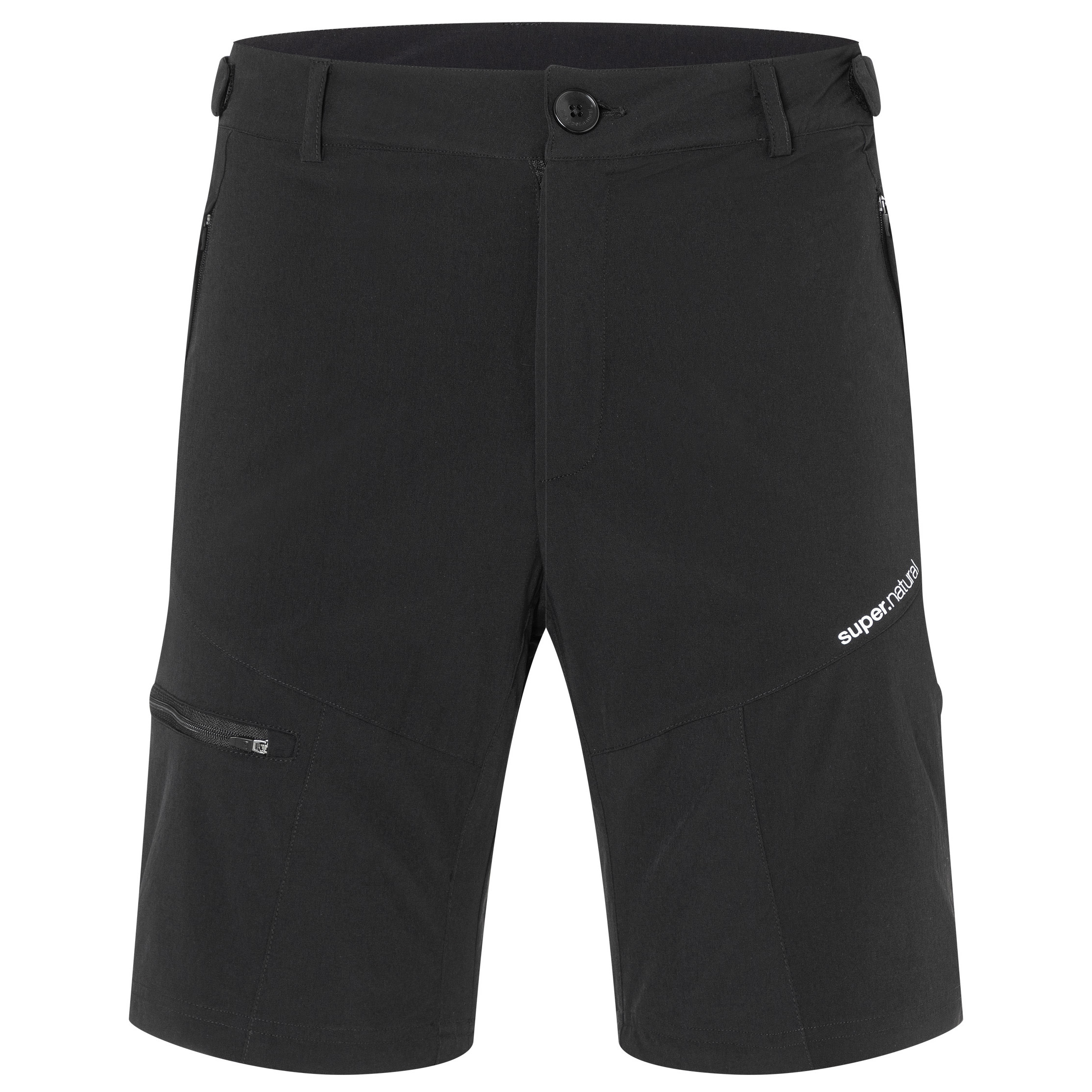 super.natural Men's Unstoppable Shorts Jet Black Träningsshorts S