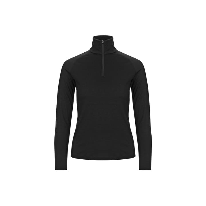 super.natural Women's Base 1/4 Zip 175 Jet Black super.natural