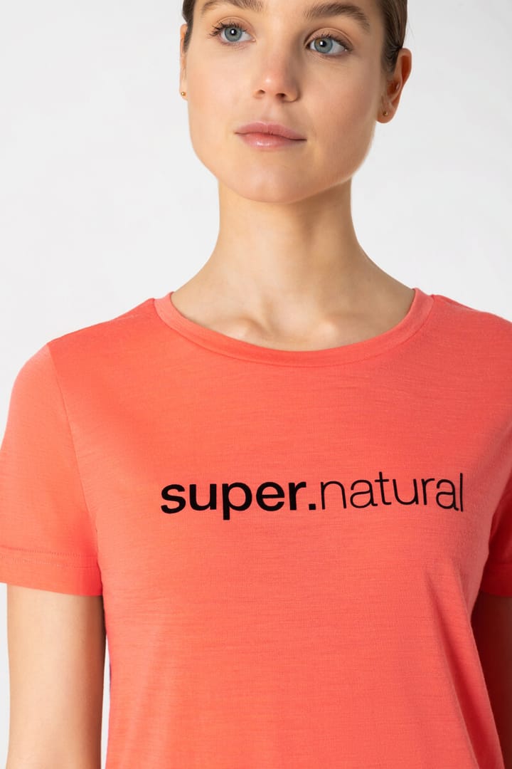 Women's 3D Signature Tee Living Coral/Jet Black super.natural