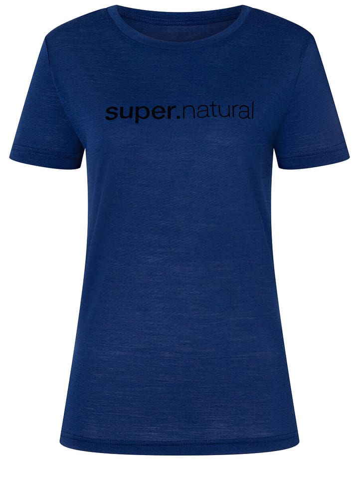 super.natural Women's 3D Signature Tee Blue Depths/Jet Black super.natural super.natural Women's 3D Signature Tee Blue Depths/Jet Black super.natural