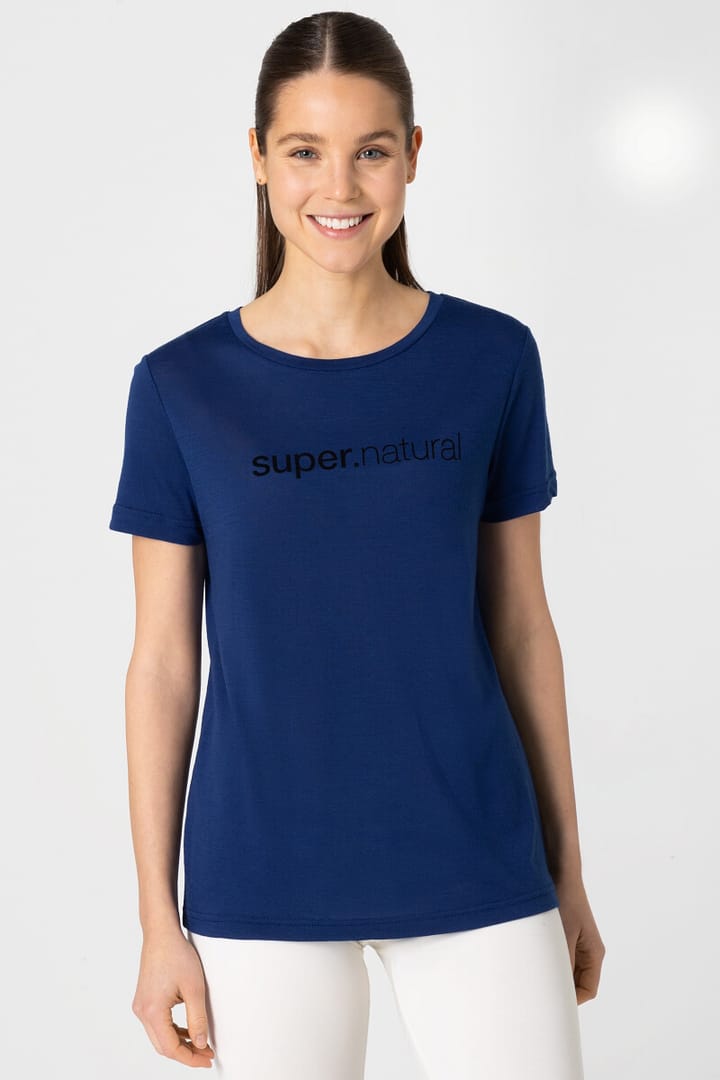 Women's 3D Signature Tee Blue Depths/Jet Black super.natural