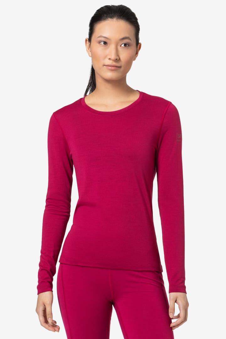 super.natural Women's Arctic230 Long Sleeve Sangria super.natural